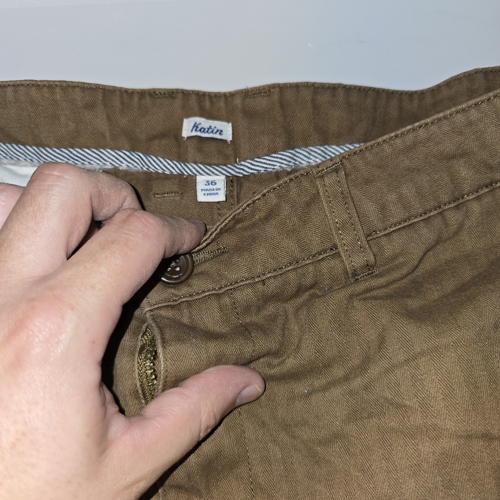 Katin Men's Brown Shorts 36 Cargo
